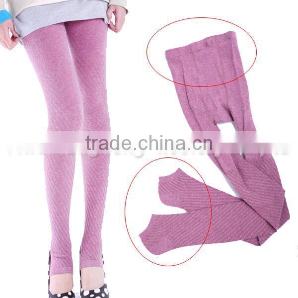 latest thick wool candy color warm leggings