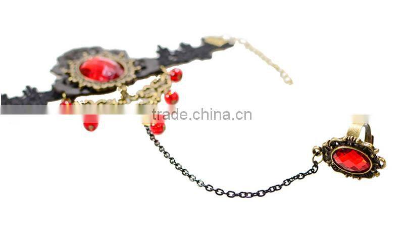 Girls lace bracelets set red diamond rose jewelry sets South Korean jewelry wholesale