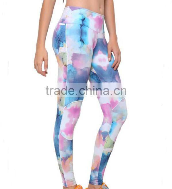 Women Activewear Sublimation Print Gym Sports Fitness Yoga Leggings Pants Wholesale