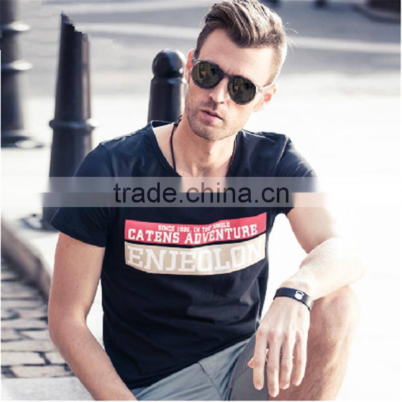 Latest 100% Cotton Short Sleeve T-shirt Hood T-shirt Clothes For Men With Custom Garment