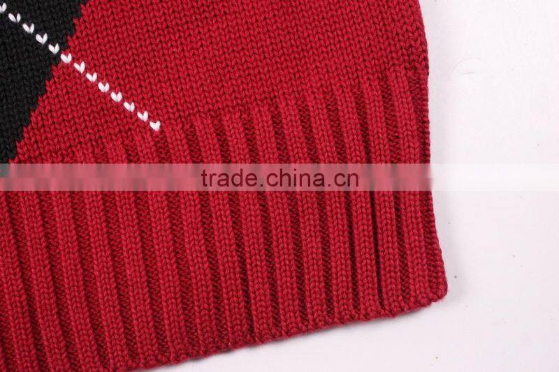 Red And Black Sweater Korean Style