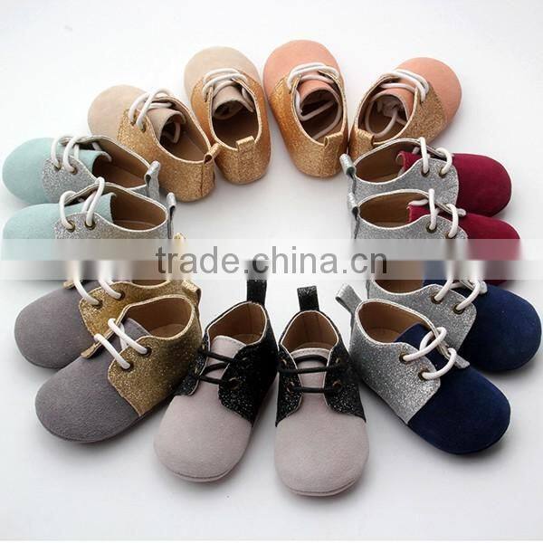 Cheap fashion wholesale genuine leather baby oxford shoes