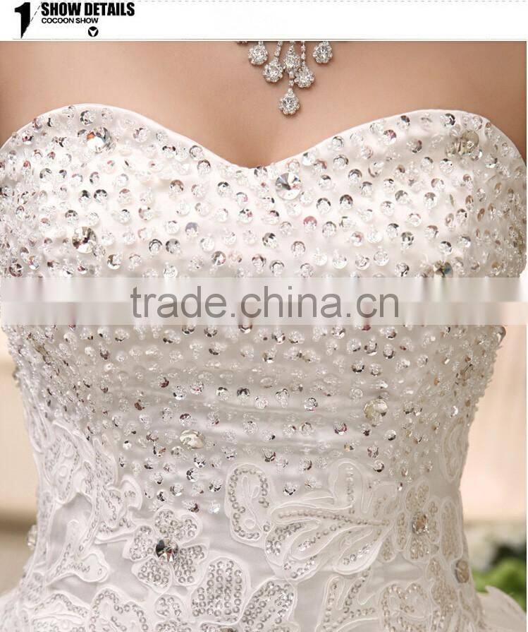 A Line Wedding Dresses Off Shoulder Pleated Lace Vintage Dress