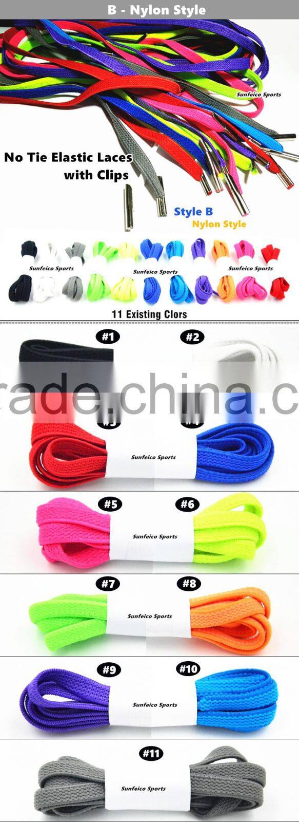 Flexible No Need Tie Footwear Laces for Outdoor Sports Sneakers - Customized No-Tie Red Shoelaces fits Running Shoe Casual Shoes