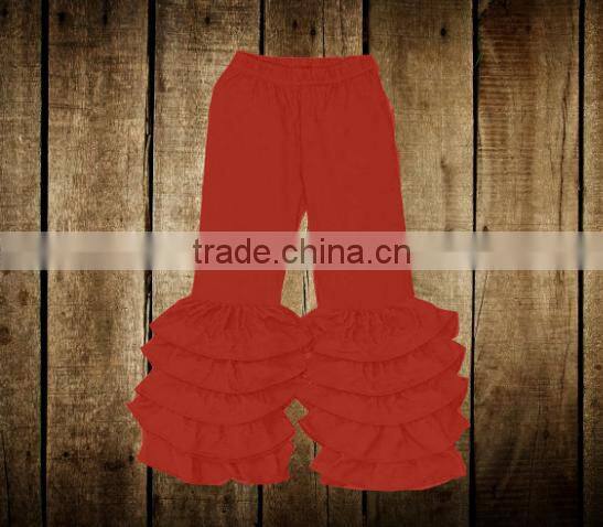 2016 Fashion green fish scale mermaid tail baby girls capri legging mermaid capri pants ruffle for kids