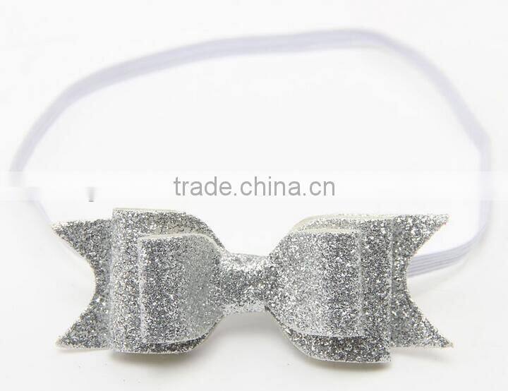 2016 new design shinning bow headband for kids
