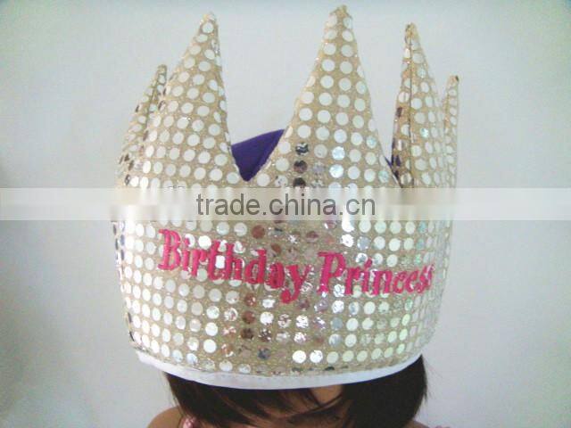 New style hign quality birthday party hat princess Crown hat birthday party
