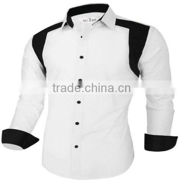 2016 new wholesale slim fit camisa custom mens casual dress shirts