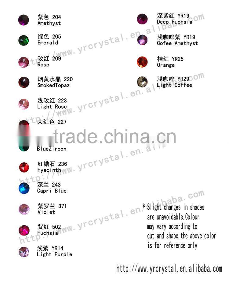 Crystal mirror glass rhinestone no hotfix flat back rhinestone