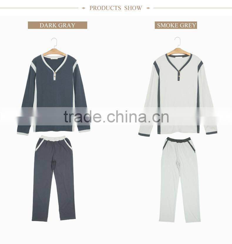 China Supplier Quality Qianxiu Long Sleeve Casual Men Night Wear For Wholesale
