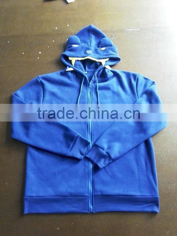 2016 Black Custom Made 80 cotton 20 polyester Hoodies