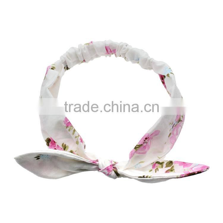 Baby Pink Flower Printed Harem with Headband for Toddler Shorts Pants