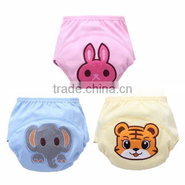 orange tiger style 3 layers waterproof high quality baby cloth diaper