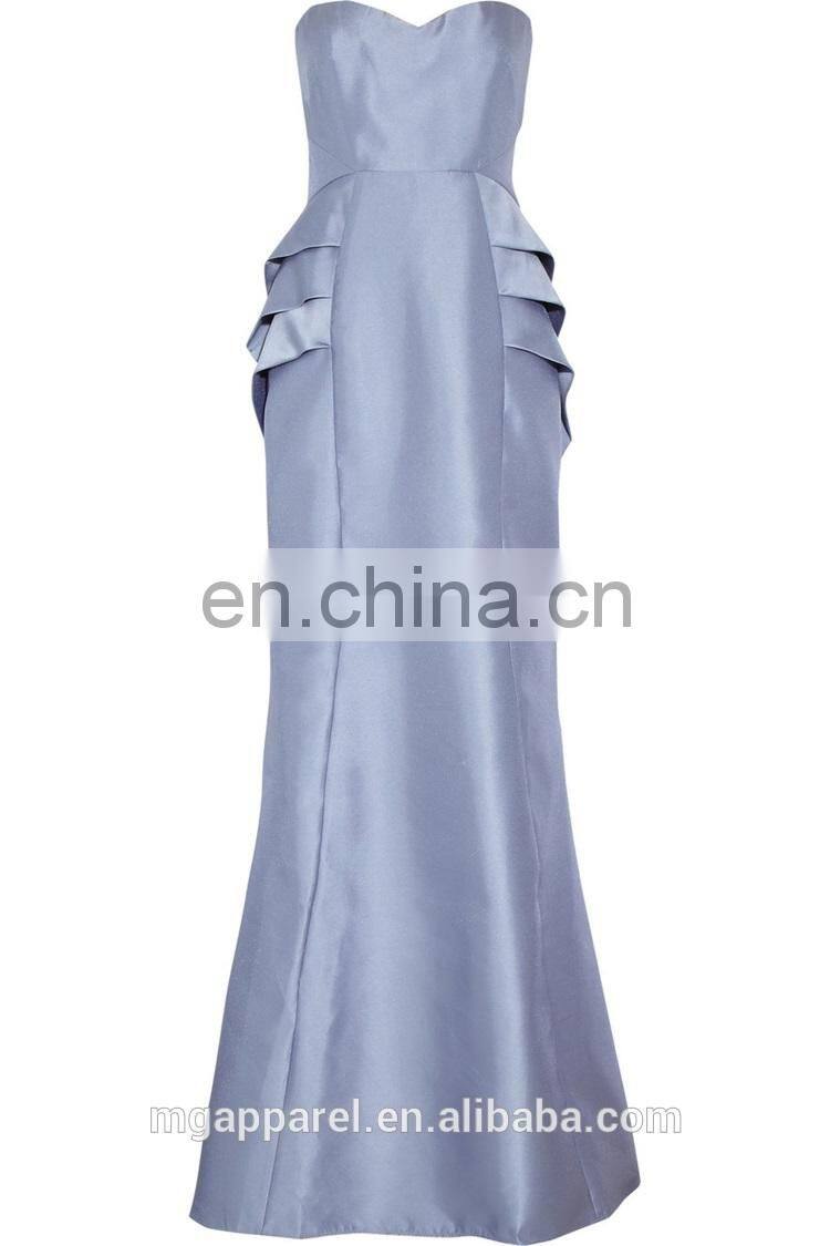 New design Satin twill gown prom dress patterns for women