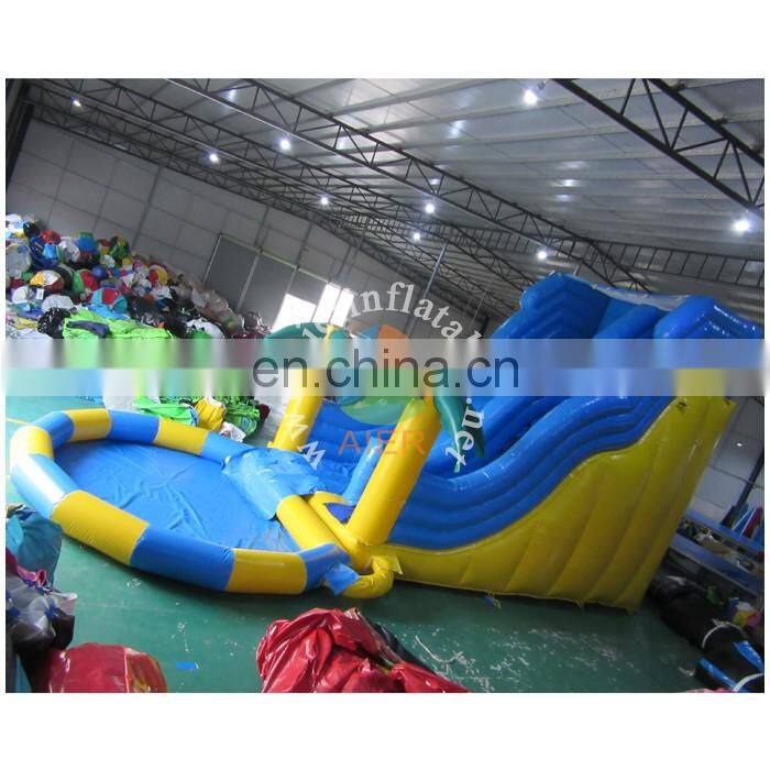 Amazing Inflatable Jungle Water Slide with pool