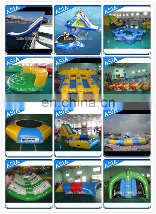 New Inflatable Water Curved Yachts Slides / Boat Slide For Sale