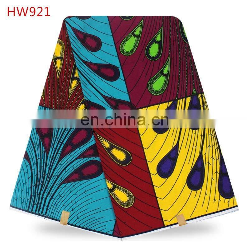 100% cotton holland dutch wax fabric super wax hollandais african ankara wax print fabric
