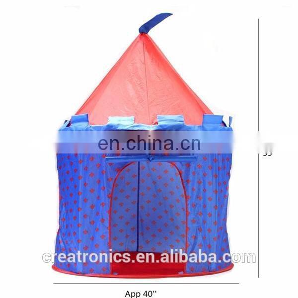 Kids Foldable Pop Up Play Tent Indoor Pink Dark Bule Play House Baby Outdoor Princess Castle Kid Play Tent