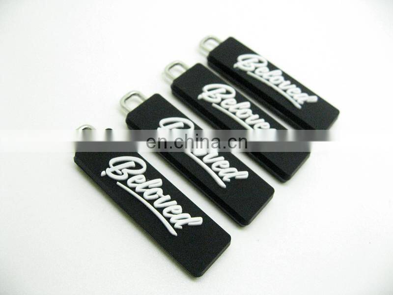custom rubber zipper tags decorative runner zipper pulls