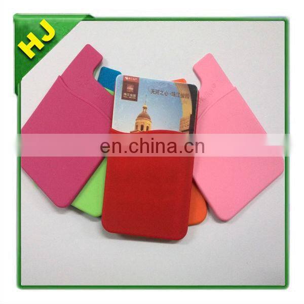 Silicone cell phone wallets
