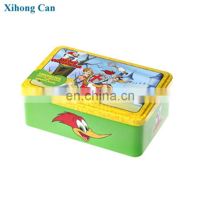 Hot Sale Rectangular Metal Personalized Gift Storage Tin Box