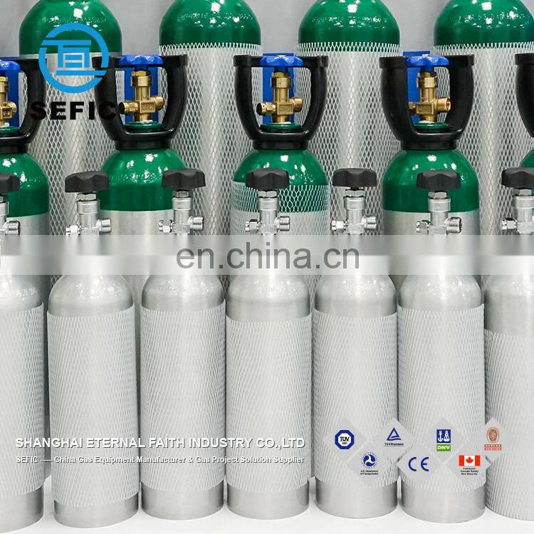 DOT&ISO9809 Standard 5L, 40L, 3.5L, 50L Steel Oxygen Gas Cylinders With Different Storage Gas