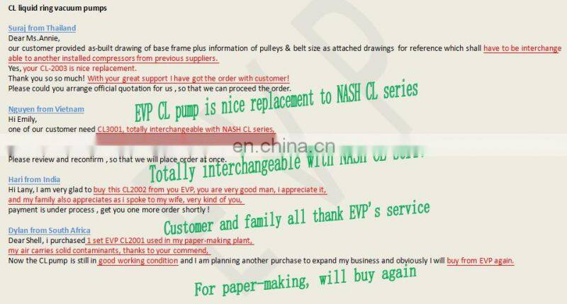 CL2001 heavy liquid ring vacuum pump SS water ring vacuum pumps