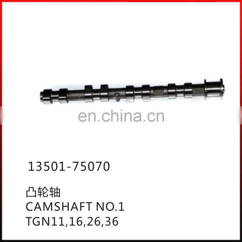13501-75070 camshaft for TGN11 16 26 36