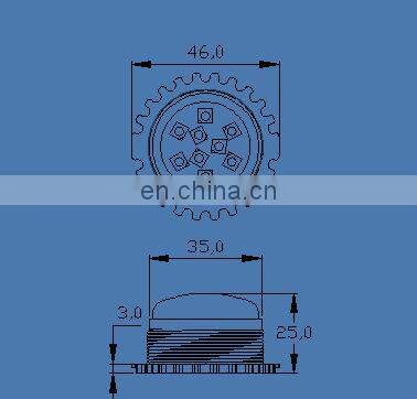 Factory direct IP68 9pcs 5050 rgb dmx pixel smd led