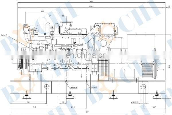AC voltage sound proof marine diesel generator set