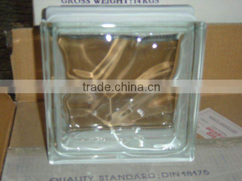 Clear glass block