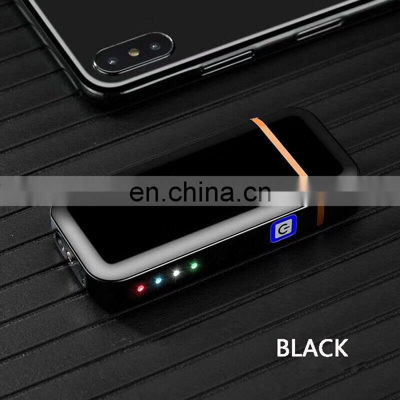 High quality electric rechargeable usb lighter with battery indicator display