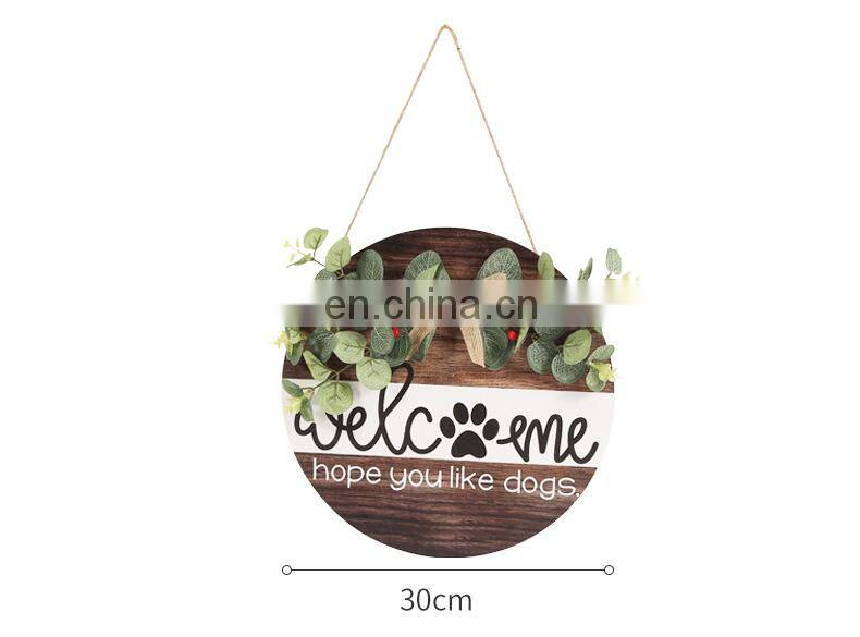 Wooden Welcome door sign, home festival decoration sign welcome wooden door sign
