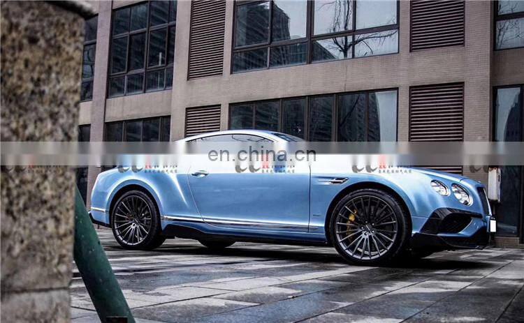 Beautiful carbon fiber material body kit suitable for Bentley Continental GT in st style front lip rear lip side skirts canard
