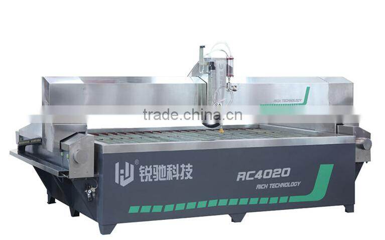 2000mm*4000mm Abrasive water jet cutting machine for cutting metal / glass / marble