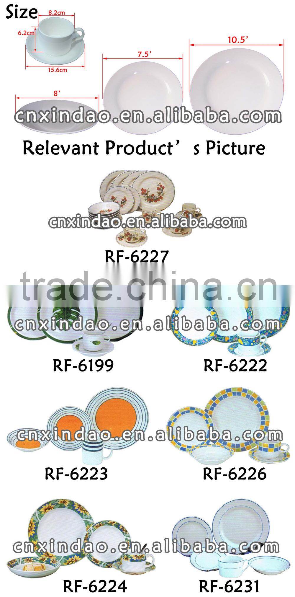 Professional Good Quality Cute Designed Oversized Ceramic Custom Sets Dinnerware