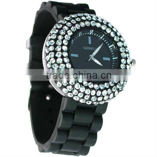 2013 fashion promotional gift chrono diamond watch