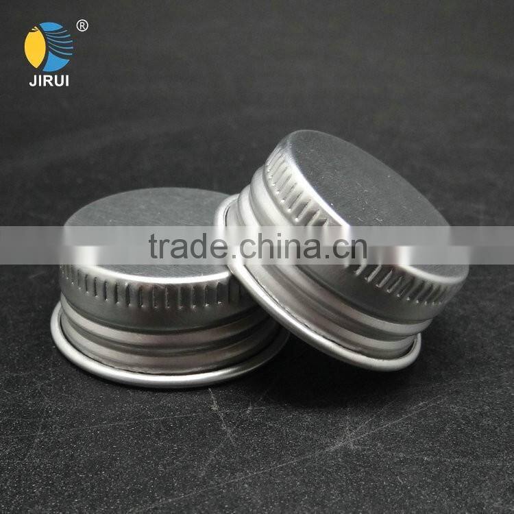metal matte aluminum lids silver cap with different size for bottle