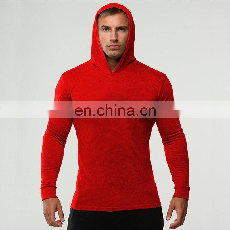 Spring and summer new leisure fitness sports long-sleeved cotton plus size wholesale custom light and solid color hooded sweater