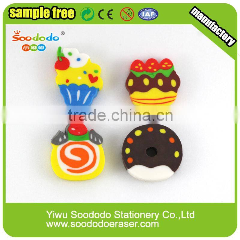 Cartoon harmless Extruded eraser food shape