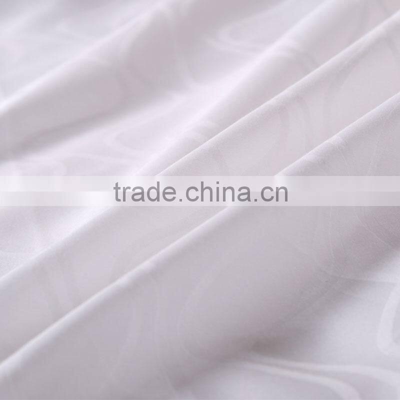 100% cotton white satin hotel donna cover set jacquard hotel bedding set customer LOGO bedding set