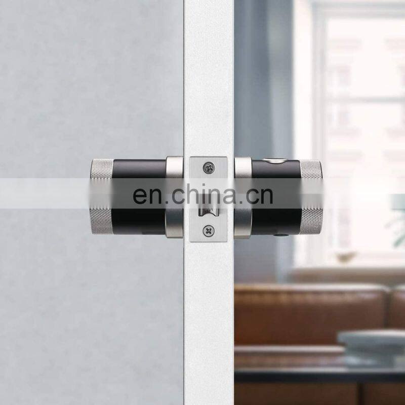 Front Door Keyless Entry Electronic Mortise Code Touchscreen App Unlock Cylinder Gate Door Lock For Office Rent House