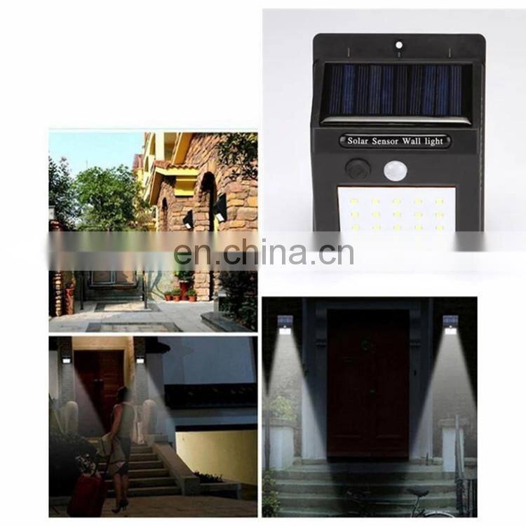 100 Outdoor Solar LED Wall Lamp Motion Sensor Waterproof Garden Decoration LED Solar Wall Lights
