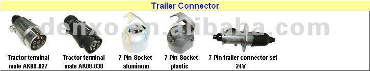 7 Pins Aluminum Trailer Plugs