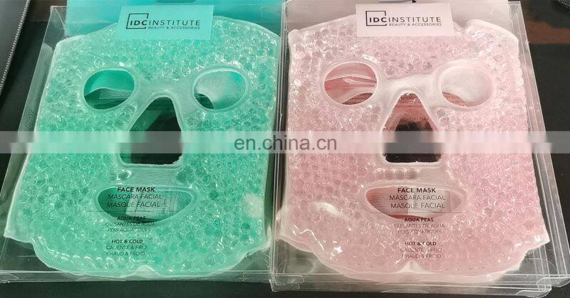 Custom Gel Bead Face Mask Ice Pack Hot and Cold Facial Mask