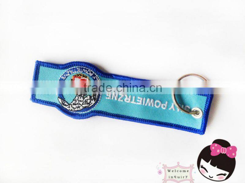 Custom fabrics plane badge key ring Embroidery Patch