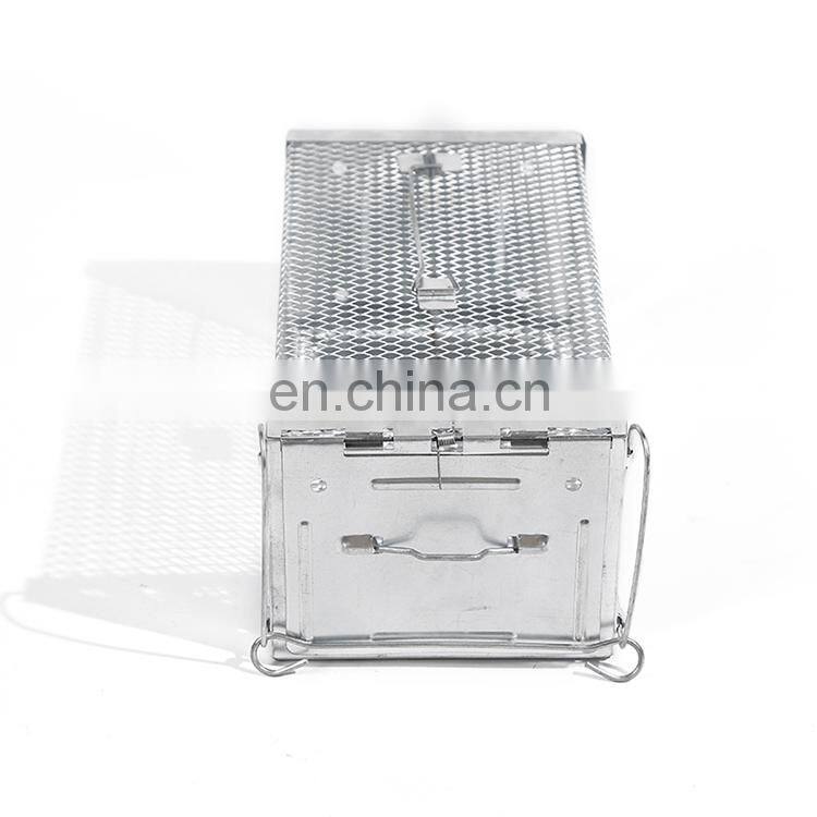 Custom Design Galvanized Iron Humane Live Catching Rat Trap Cage Wire Double Mice Trap