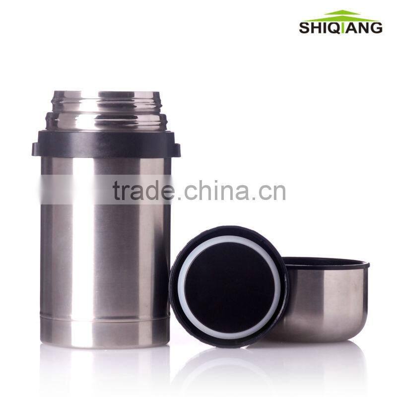 0.6L double wall stainless steel vacuum food container