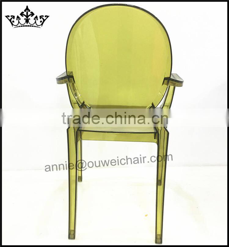 stacking PC armchair / dining PC chair / Oliver green chair