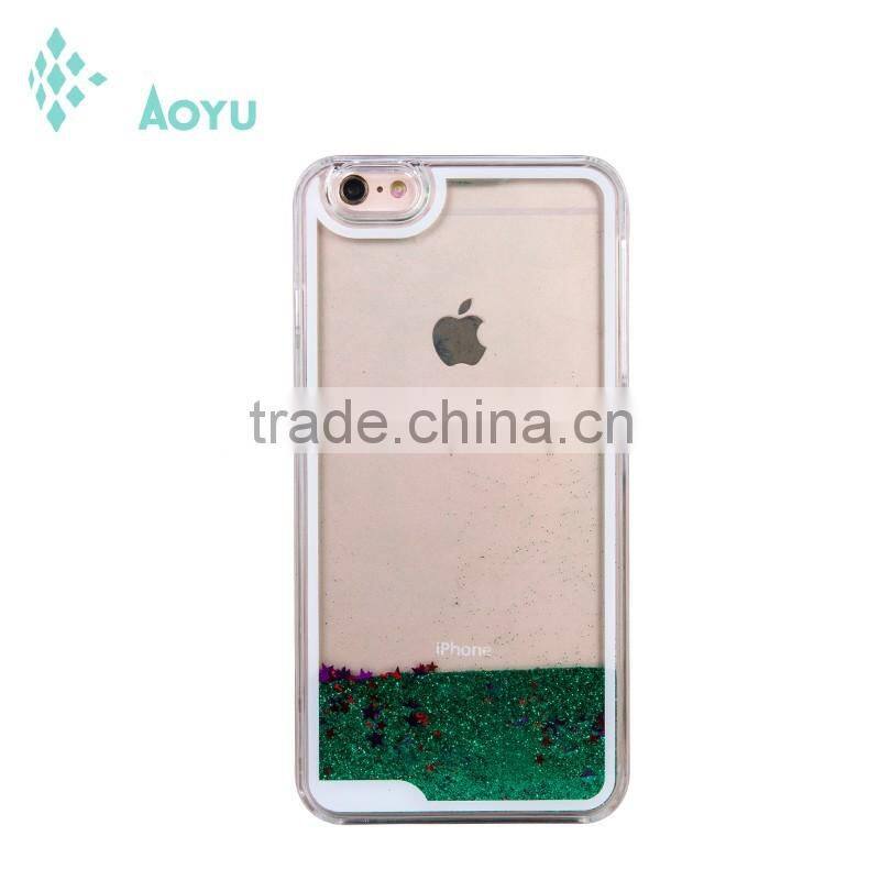 Clear Quicksand Glitter Star Case Liquid Sand Mobile Phone Case For Iphone 6